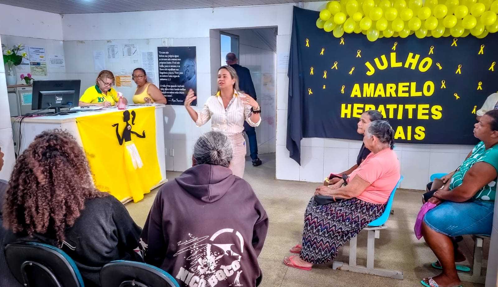 Camacã/Julho Amarelo: PSF Dr. Jaquisson de Deus II realiza campanha de conscientização contra as Hepatites Virais 
